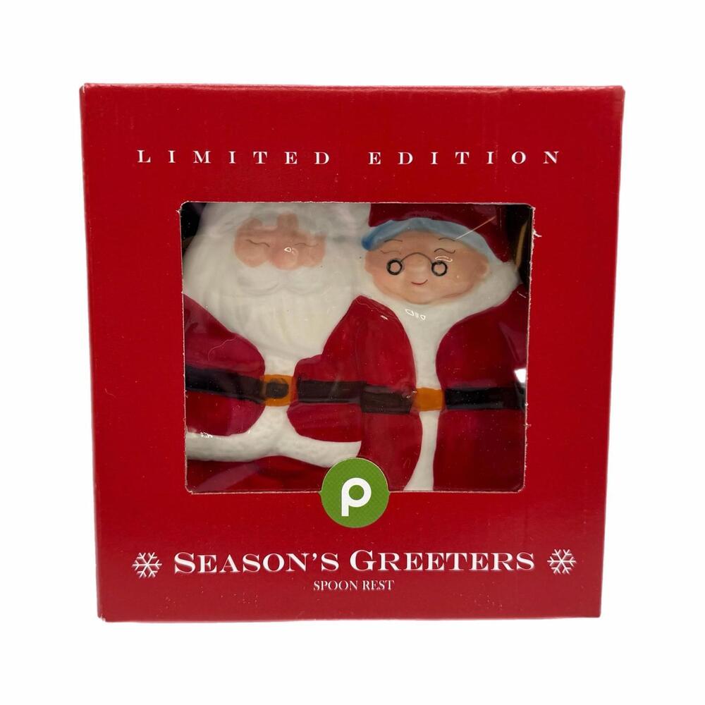 Publix Season’s Greeters Santa & Mrs. Claus Spoon Rest – Christmas